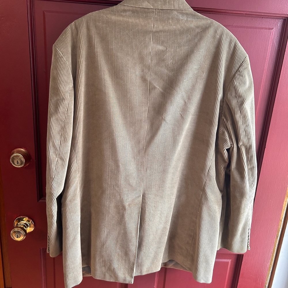 Lands' End tan corduroy blazer Sz 44 - Picture 2 of 4